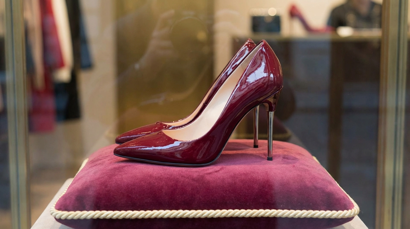 Stylish Wine Red Stiletto Heels for Women